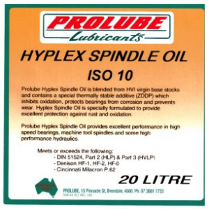 Prolube Hyplex Spindle Oil