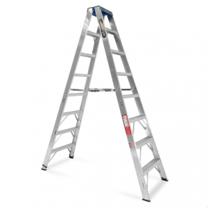 Gorilla 8-Step 2.4m 120kg Aluminium Double Sided Industrial Ladder (SM008-C)