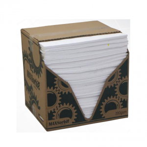 Oil & Fuel Absorbent Pads 200GSM Pack 200 (MAX-HPL4545)